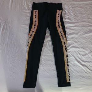 VS Pink Sequin Leggings